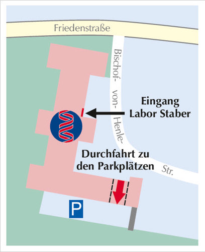 Anfahrt zum MVZ Humangenetik Regensburg